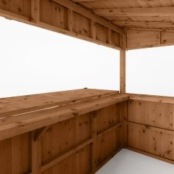 Mercia Garden Bar 9x4 Ft Pent Tongue & Groove Solid Wood Garden Bar With Single Door -Hozelock Shop mercia garden bar 9x4 ft pent tongue groove solid wood garden bar with single door5029442008752 04c