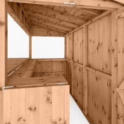 Mercia Garden Bar 9x4 Ft Pent Tongue & Groove Solid Wood Garden Bar With Single Door -Hozelock Shop mercia garden bar 9x4 ft pent tongue groove solid wood garden bar with single door5029442008752 05c