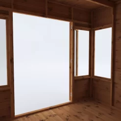 Mercia Helios 8x8 Ft Curved Shiplap Wooden Summer House With Double Door -Hozelock Shop mercia helios 8x8 ft curved shiplap wooden summer house with double door5029442073859 05c