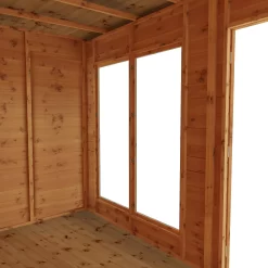 Mercia Maine 10x6 Ft Pent Shiplap Wooden Summer House With Double Door -Hozelock Shop mercia maine 10x6 ft pent shiplap wooden summer house with double door5029442002552 04c