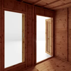 Mercia Maine 12x6 Ft Pent Shiplap Wooden Summer House With Double Door -Hozelock Shop mercia maine 12x6 ft pent shiplap wooden summer house with double door5029442008905 06c