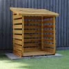 Mercia Single Solid Wood Log Store -Hozelock Shop mercia single solid wood log store5029442012612 01i