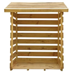 Mercia Single Solid Wood Log Store -Hozelock Shop mercia single solid wood log store5029442012612 02c