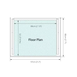 Mercia Single Solid Wood Log Store -Hozelock Shop mercia single solid wood log store5029442012612 02t