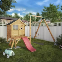 Mercia Snug Wooden Swing Set & Slide