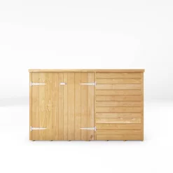 Mercia Solid Wood 4x6 Overlap Pent Bike Store -Hozelock Shop mercia solid wood 4x6 overlap pent bike store5029442089294 02c