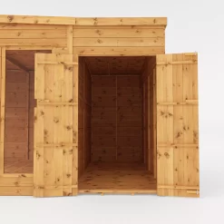 Mercia Summer House 13x9 Ft Pent Shiplap Solid Wood Summer House With Double Door -Hozelock Shop mercia summer house 13x9 ft pent shiplap solid wood summer house with double door5029442002576 04c bq