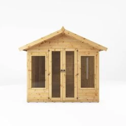 Mercia Sussex 8x8 Ft Apex Shiplap Wooden Summer House With Double Door -Hozelock Shop mercia sussex 8x8 ft apex shiplap wooden summer house with double door5029442006901 02c