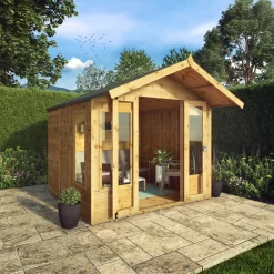 Mercia Sussex 8x8 Ft Apex Shiplap Wooden Summer House With Double Door -Hozelock Shop mercia sussex 8x8 ft apex shiplap wooden summer house with double door5029442006901 02i
