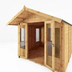Mercia Sussex 8x8 Ft Apex Shiplap Wooden Summer House With Double Door -Hozelock Shop mercia sussex 8x8 ft apex shiplap wooden summer house with double door5029442006901 05c