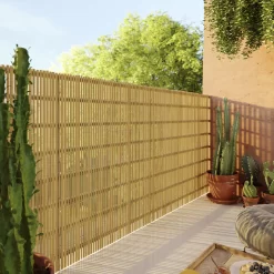 Natural Bamboo Garden Screen (H)1m (W)3m -Hozelock Shop natural bamboo garden screen h 1m w 3m5059340674575 01i