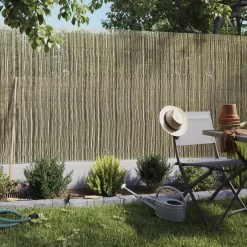 Natural Reed Garden Screen (H)1.5m (W)3m -Hozelock Shop natural reed garden screen h 1 5m w 3m5059340672151 01i