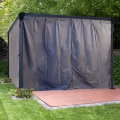 Palram - Canopia 3K Series Grey Polyester (PES) Gazebo Curtain, Pack Of 4 (L)2170mm (W)3660mm