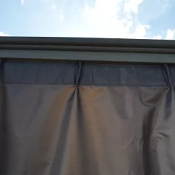 Palram - Canopia 3K Series Grey Polyester (PES) Gazebo Curtain, Pack Of 4 (L)2170mm (W)3660mm -Hozelock Shop palram canopia 3k series grey polyester pes gazebo curtain pack of 4 l 2170mm w 3660mm7290108130744 05i