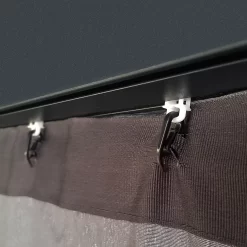 Palram - Canopia Dallas Grey Polyester (PES) Gazebo Curtain, Pack Of 4 (L)2120mm (W)5070mm -Hozelock Shop palram canopia dallas grey polyester pes gazebo curtain pack of 4 l 2120mm w 5070mm7290108602715 03i