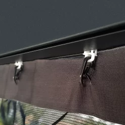 Palram - Canopia Dallas Grey Polyester (PES) Gazebo Netting, Pack Of 4 (L)2120mm (W)4400mm -Hozelock Shop palram canopia dallas grey polyester pes gazebo netting pack of 4 l 2120mm w 4400mm7290108602708 02i