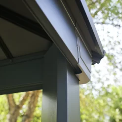 Palram - Canopia Dallas Grey Rectangular Gazebo, (W)6.12m (D)3.64m - Assembly Required -Hozelock Shop palram canopia dallas grey rectangular gazebo w 6 12m d 3 64m assembly required7290108601954 04i bq