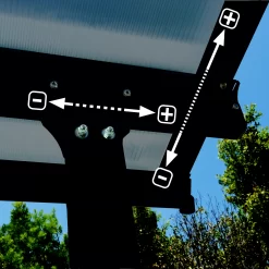 Palram - Canopia Feria Grey Non-retractable Awning, (L)6.06m (H)3.05m (W)3.85m -Hozelock Shop palram canopia feria grey non retractable awning l 6 06m h 3 05m w 3 85m7290108134858 02i bq