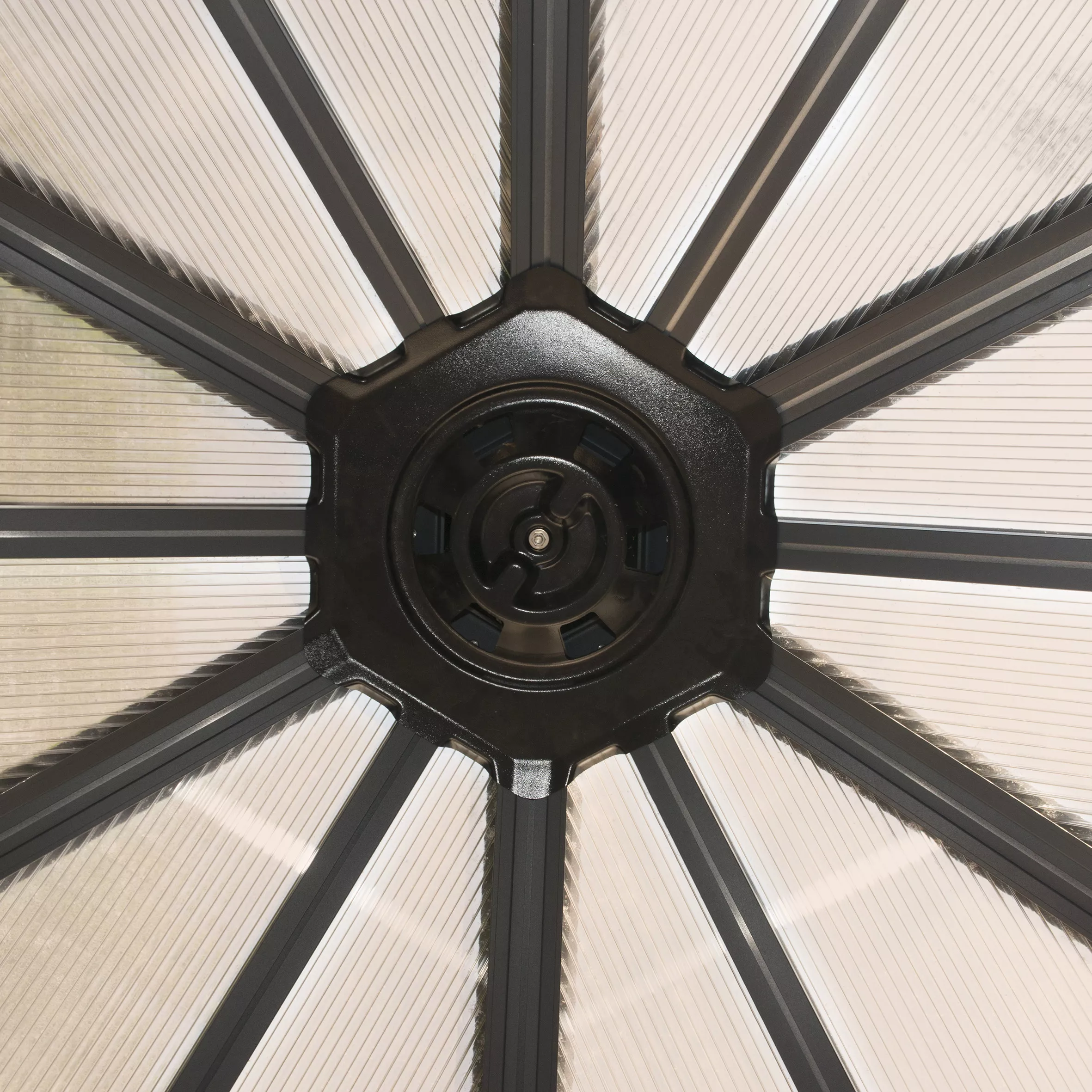 Palram - Canopia Garda Grey Hexagonal Gazebo, (W)5.17m (D)5.95m - Assembly required Palram - Canopia Garda Grey Hexagonal Gazebo, (W)5.17m (D)5.95m - Assembly Required -Hozelock Shop palram canopia garda grey hexagonal gazebo w 5 17m d 5 95m assembly required7290108137040 08i bq