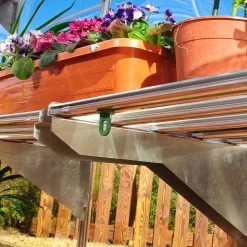 Palram - Canopia Heavy Duty 1 Tier Greenhouse Shelving -Hozelock Shop palram canopia heavy duty 1 tier greenhouse shelving7290103111519 36c