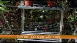 Palram - Canopia Heavy Duty 1 Tier Greenhouse Shelving -Hozelock Shop palram canopia heavy duty 1 tier greenhouse shelving7290103111519 VEN EN BQ