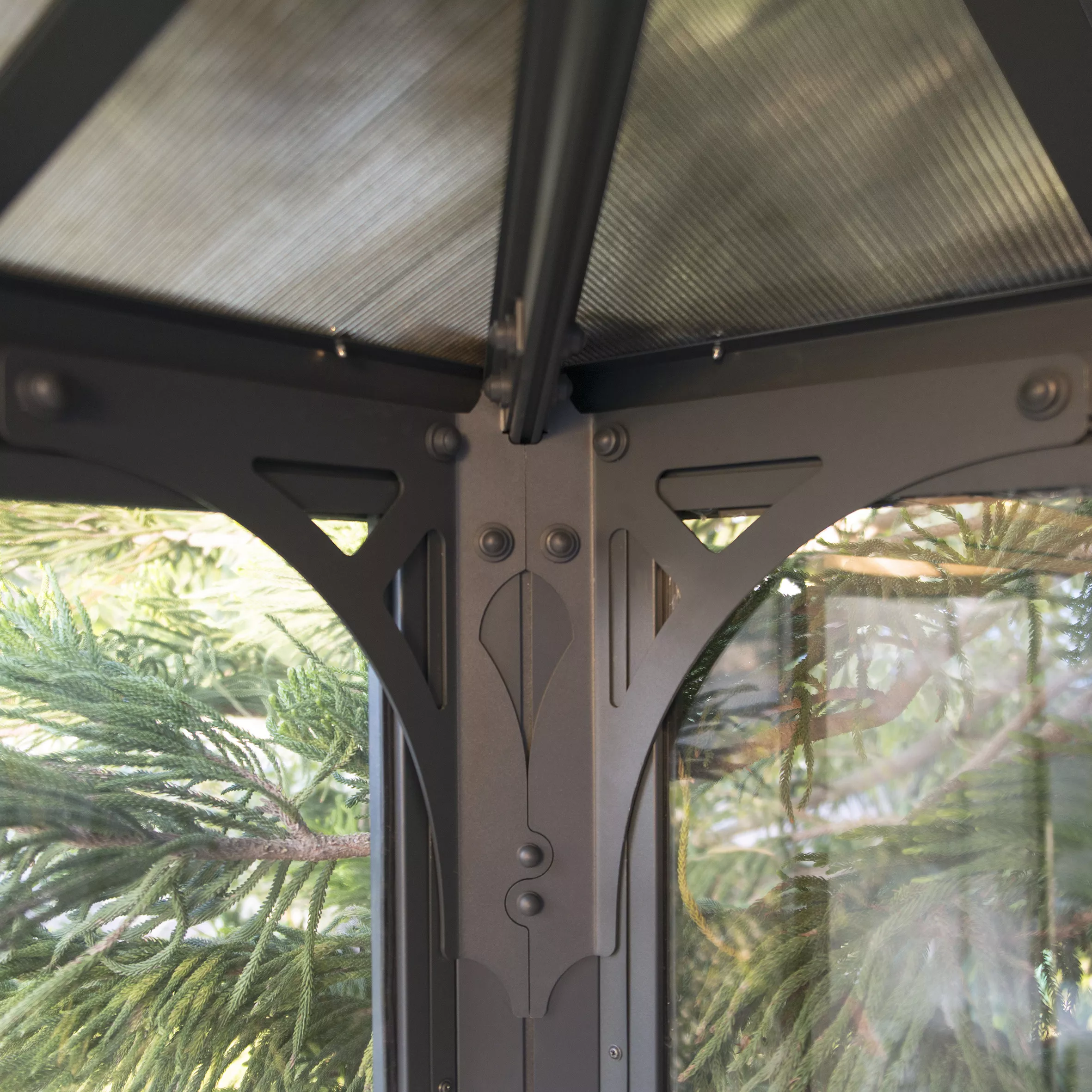 Palram - Canopia Ledro Grey Rectangular Gazebo, (W)3.6m (D)3.6m - Assembly required Palram - Canopia Ledro Grey Rectangular Gazebo, (W)3.6m (D)3.6m - Assembly Required -Hozelock Shop palram canopia ledro grey rectangular gazebo w 3 6m d 3 6m assembly required7290108136531 07i bq