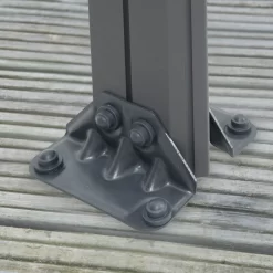 Palram - Canopia Martinique Grey Rectangular Gazebo, (W)4.3m (D)2.96m - Assembly Required -Hozelock Shop palram canopia martinique grey rectangular gazebo w 4 3m d 2 96m assembly required7290108130249 06i bq