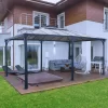 Palram - Canopia Martinique Grey Rectangular Gazebo, (W)4.93m (D)3.59m - Assembly Required -Hozelock Shop palram canopia martinique grey rectangular gazebo w 4 93m d 3 59m assembly required7290108136234 01i bq