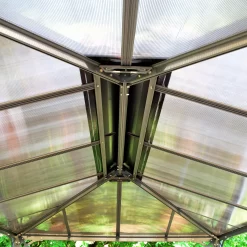 Palram - Canopia Martinique Grey Rectangular Gazebo, (W)4.93m (D)3.59m - Assembly Required -Hozelock Shop palram canopia martinique grey rectangular gazebo w 4 93m d 3 59m assembly required7290108136234 04i bq