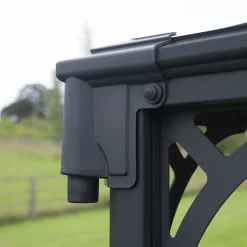 Palram - Canopia Martinique Grey Rectangular Gazebo, (W)4.93m (D)3.59m - Assembly Required -Hozelock Shop palram canopia martinique grey rectangular gazebo w 4 93m d 3 59m assembly required7290108136234 09i bq