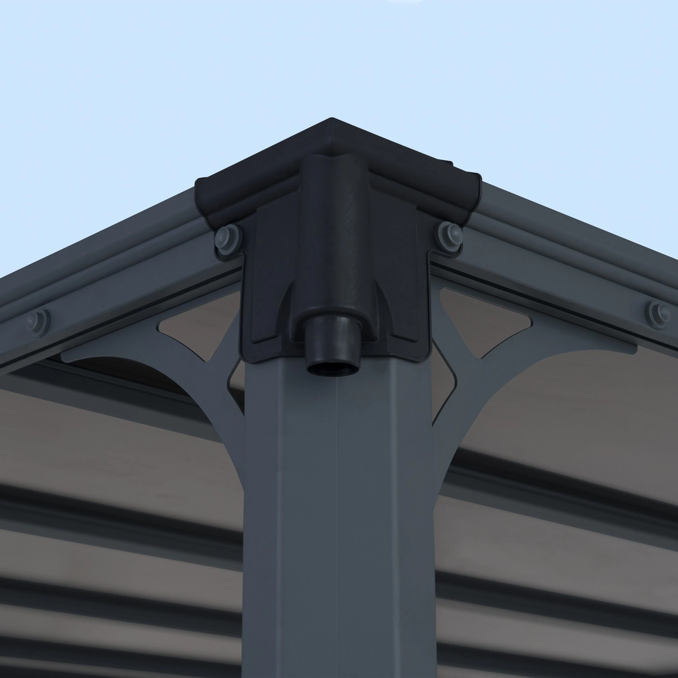 Palram - Canopia Milano Grey Rectangular Gazebo, (W)4.26m (D)3.09m - Assembly required Palram - Canopia Milano Grey Rectangular Gazebo, (W)4.26m (D)3.09m - Assembly Required -Hozelock Shop palram canopia milano grey rectangular gazebo w 4 26m d 3 09m assembly required7290108136241 07i bq