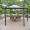 Palram - Canopia Monaco Grey Hexagonal Gazebo, (W)4.5m (D)3.9m - Assembly Required 1 Palram - Canopia Monaco Grey Hexagonal Gazebo, (W)4.5m (D)3.9m - Assembly Required -Hozelock Shop palram canopia monaco grey hexagonal gazebo w 4 5m d 3 9m assembly required7290108130232 01i bq