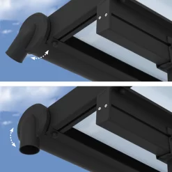 Palram - Canopia Olympia Grey Non-retractable Awning, (L)4.25m (H)3.05m (W)2.95m -Hozelock Shop palram canopia olympia grey non retractable awning l 4 25m h 3 05m w 2 95m7290108133981 03i bq