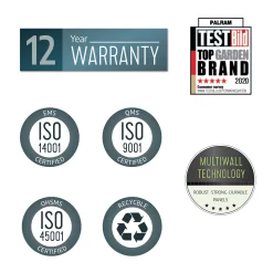 Palram - Canopia Rubicon 6x10 Apex Dark Grey Plastic Shed With Floor -Hozelock Shop palram canopia rubicon 6x10 apex dark grey plastic shed with floor7290108603415 03t BQ