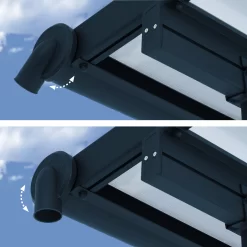 Palram - Canopia Sierra Grey Non-retractable Awning, (L)4.48m (H)3m (W)2.28m -Hozelock Shop palram canopia sierra grey non retractable awning l 4 48m h 3m w 2 28m7290108138535 03i bq