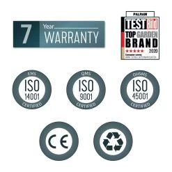Palram - Canopia Sierra White Non-retractable Awning, (L)2.25m (H)3m (W)2.25m -Hozelock Shop palram canopia sierra white non retractable awning l 2 25m h 3m w 2 25m7290108131314 02t bq