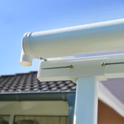 Palram - Canopia Sierra White Non-retractable Awning, (L)2.25m (H)3m (W)2.25m -Hozelock Shop palram canopia sierra white non retractable awning l 2 25m h 3m w 2 25m7290108131314 07i bq