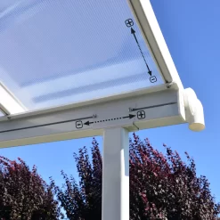 Palram - Canopia Sierra White Non-retractable Awning, (L)6.19m (H)3.05m (W)2.99m -Hozelock Shop palram canopia sierra white non retractable awning l 6 19m h 3 05m w 2 99m7290108130546 05i bq