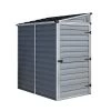 Palram - Canopia Skylight 4x6 Pent Dark Grey Plastic Shed With Floor -Hozelock Shop palram canopia skylight 4x6 pent dark grey plastic shed with floor7290108132717 01c BQ