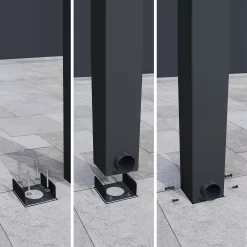 Palram - Canopia Stockholm Grey Non-retractable Awning, (L)3.7m (H)3.24m (W)3.41m -Hozelock Shop palram canopia stockholm grey non retractable awning l 3 7m h 3 24m w 3 41m7290108602517 04i bq