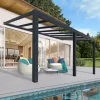 Palram - Canopia Stockholm Grey Non-retractable Awning, (L)5.88m (H)3.24m (W)3.41m -Hozelock Shop palram canopia stockholm grey non retractable awning l 5 88m h 3 24m w 3 41m7290108602524 02i bq