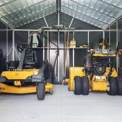 Palram - Canopia Yukon With WPC Floor 11x17.2 Apex Dark Grey Plastic Shed With Floor -Hozelock Shop palram canopia yukon with wpc floor 11x17 2 apex dark grey plastic shed with floor7290108139297 03i BQ