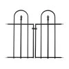 Panacea Steel Triple Arch Finial Gate, (H)0.94m (W)0.85m -Hozelock Shop panacea steel triple arch finial gate h 0 94m w 0 85m0093432875018 01c BQ