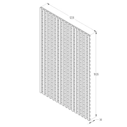 Pine Trellis Panel, Pack Of 5 (W)122cm X (H)183cm -Hozelock Shop pine trellis panel pack of 5 w 122cm x h 183cm5013053173442 18bq