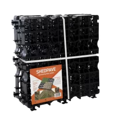 Plastic Interlocking Shed Base (W) 49cm X (L) 49cm , Pack Of 4 -Hozelock Shop plastic interlocking shed base w 49cm x l 49cm pack of 45060192725094 02c bq