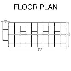 Rion Grand Gardner Green 8x20 Greenhouse -Hozelock Shop rion grand gardner green 8x20 greenhouse7290103121648 02t