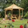 Rowlinson Octagonal Gazebo, (W)3.57m (D)3.57m - Assembly Service Included
