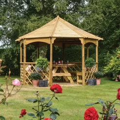 Rowlinson Octagonal Gazebo, (W)3.57m (D)3.57m - Assembly Service Included