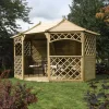 Rowlinson Sandringham Natural Octagonal Gazebo, (W)3.94m (D)3m - Assembly Service Included 2 Rowlinson Sandringham Natural Octagonal Gazebo, (W)3.94m (D)3m - Assembly Service Included -Hozelock Shop rowlinson sandringham natural octagonal gazebo w 3 94m d 3m assembly service included5013856994541 01i