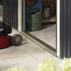 Rowlinson Trentvale 10x8 Apex Dark Grey Metal Shed -Hozelock Shop rowlinson trentvale 10x8 apex dark grey metal shed5013856206262 39c bq